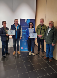 remise du chèque pour la collecte